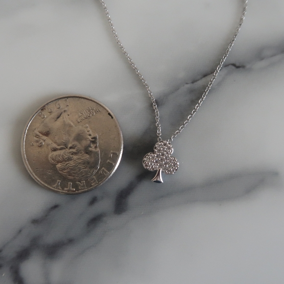 Sterling silver filigree pendant necklace - Picture 3 of 3